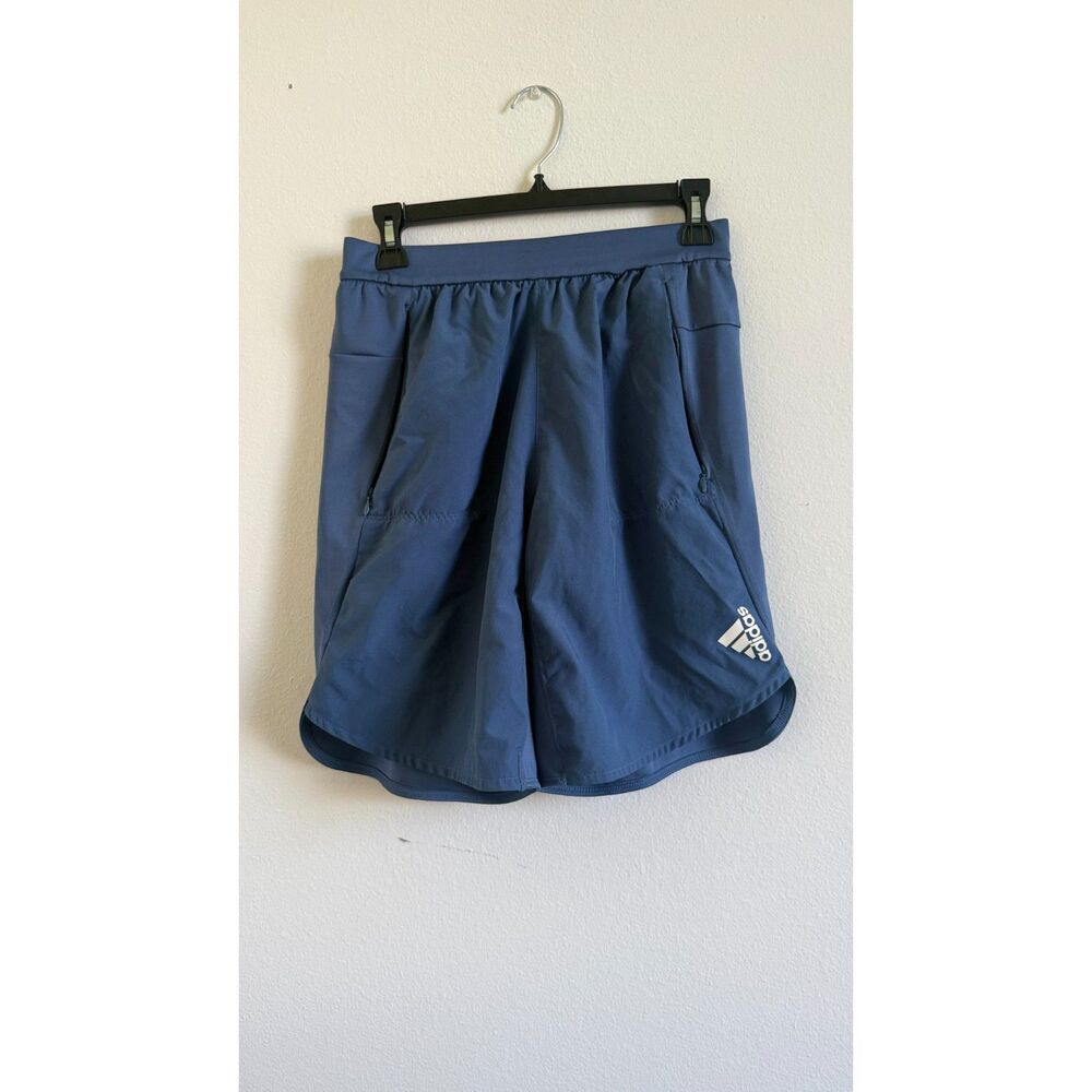 Adidas AEROREADY Women’s Small Blue Running Training Shorts Zip Pockets